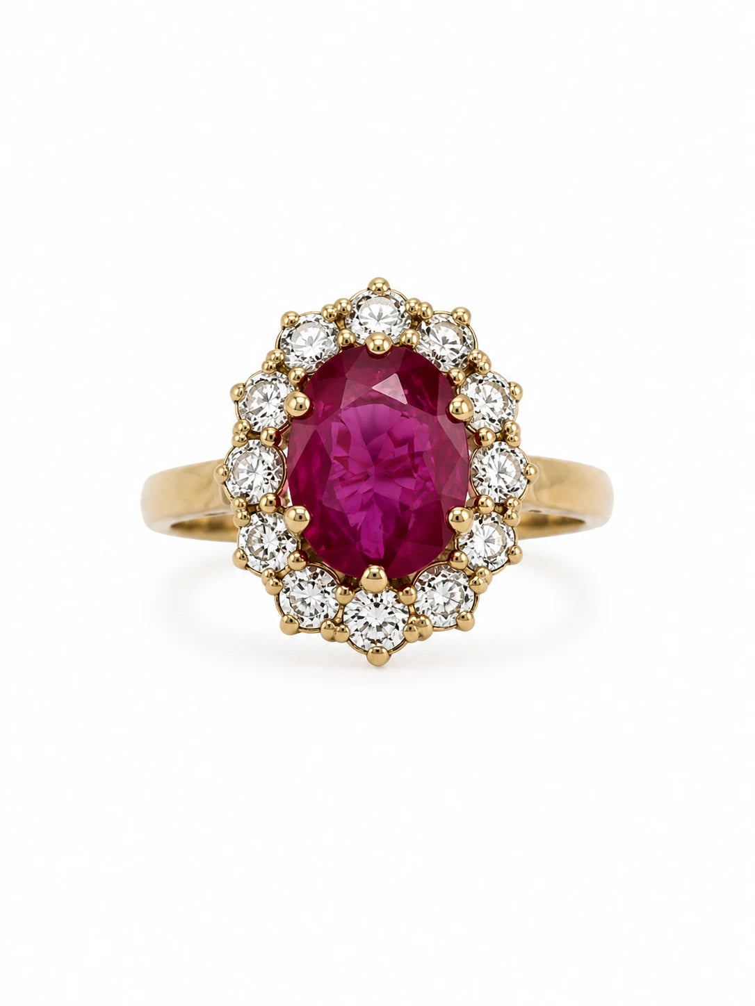 Bague Or jaune et Rubis