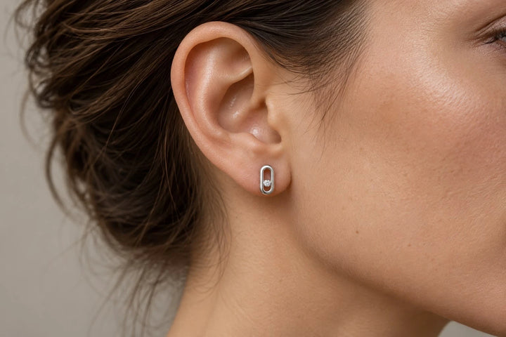 Messika Boucles d'oreilles Move uno or et Diamant