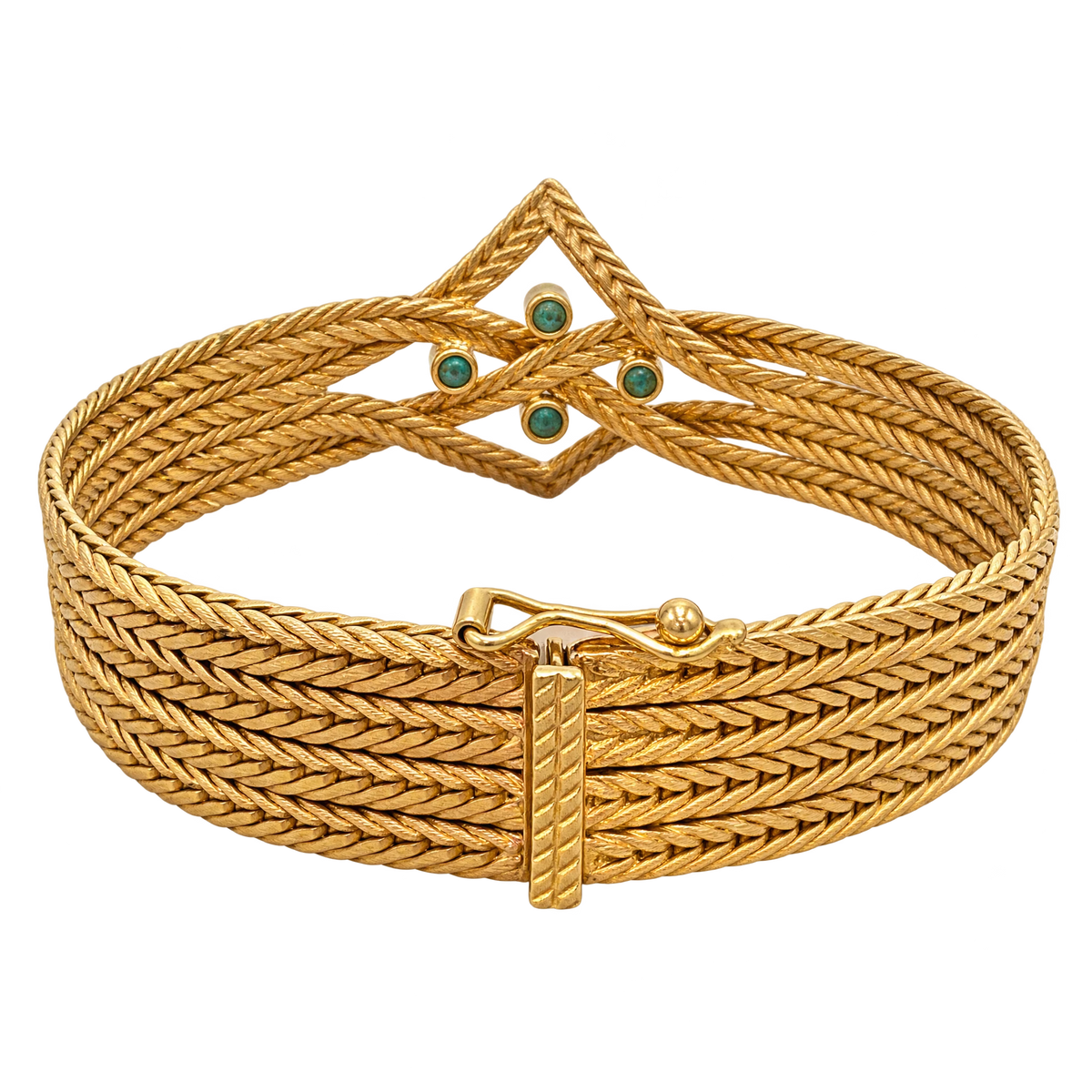 Bracelet or et Turquoise