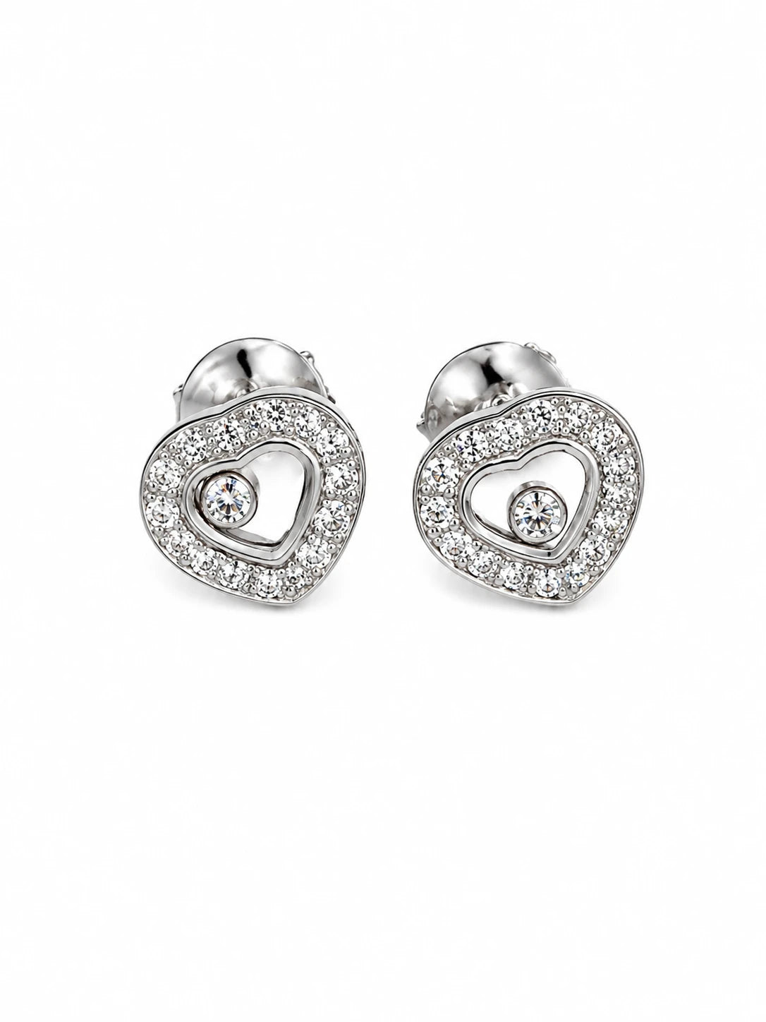 Chopard Boucles d'oreilles Happy diamond or et Diamant