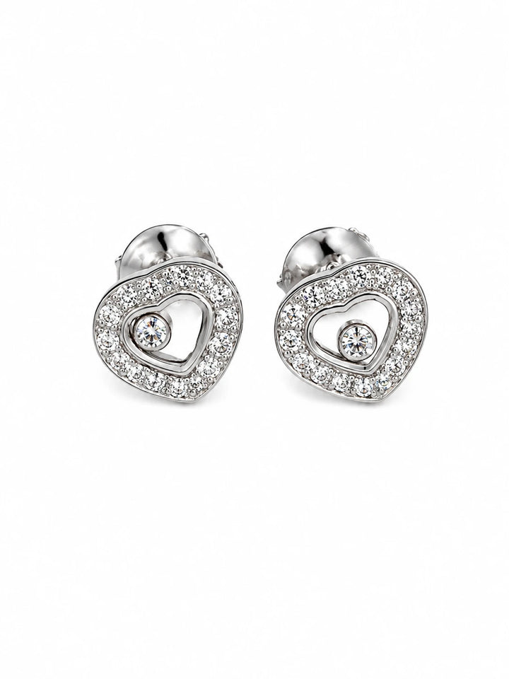 Chopard Boucles d'oreilles Happy diamond or et Diamant