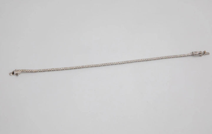 Bracelet Or blanc et Diamant pavage