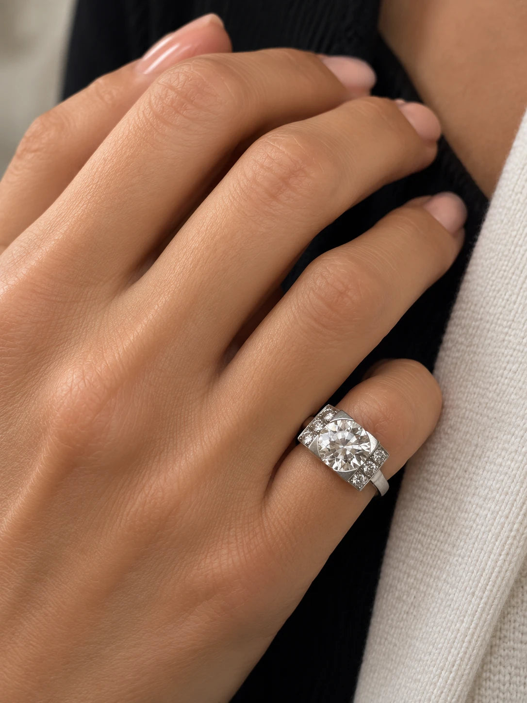 Bague platine et Diamant