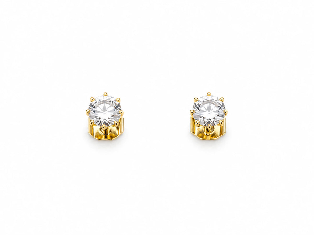Boucles d'oreilles or et Diamant