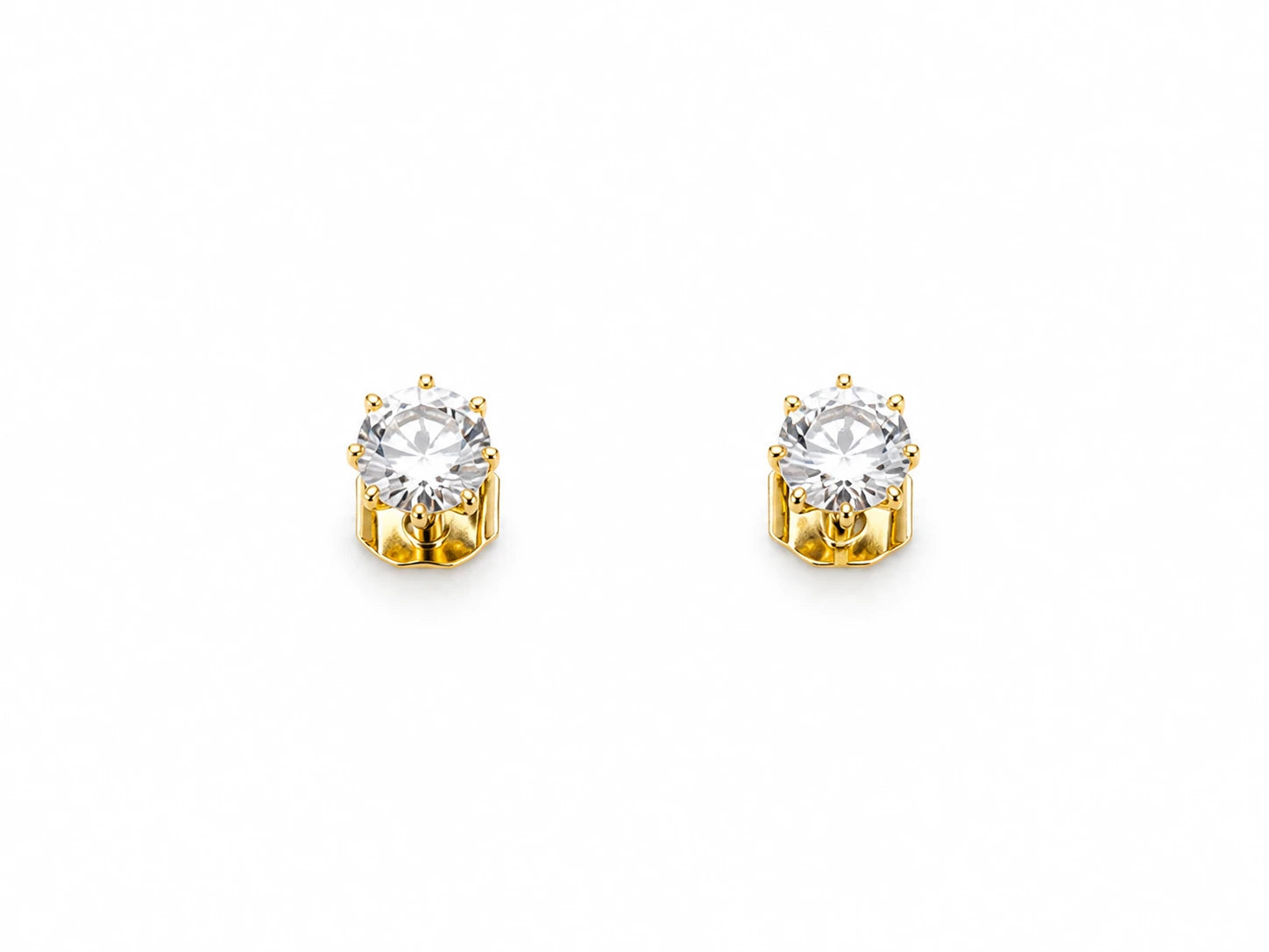 Boucles d'oreilles or et Diamant