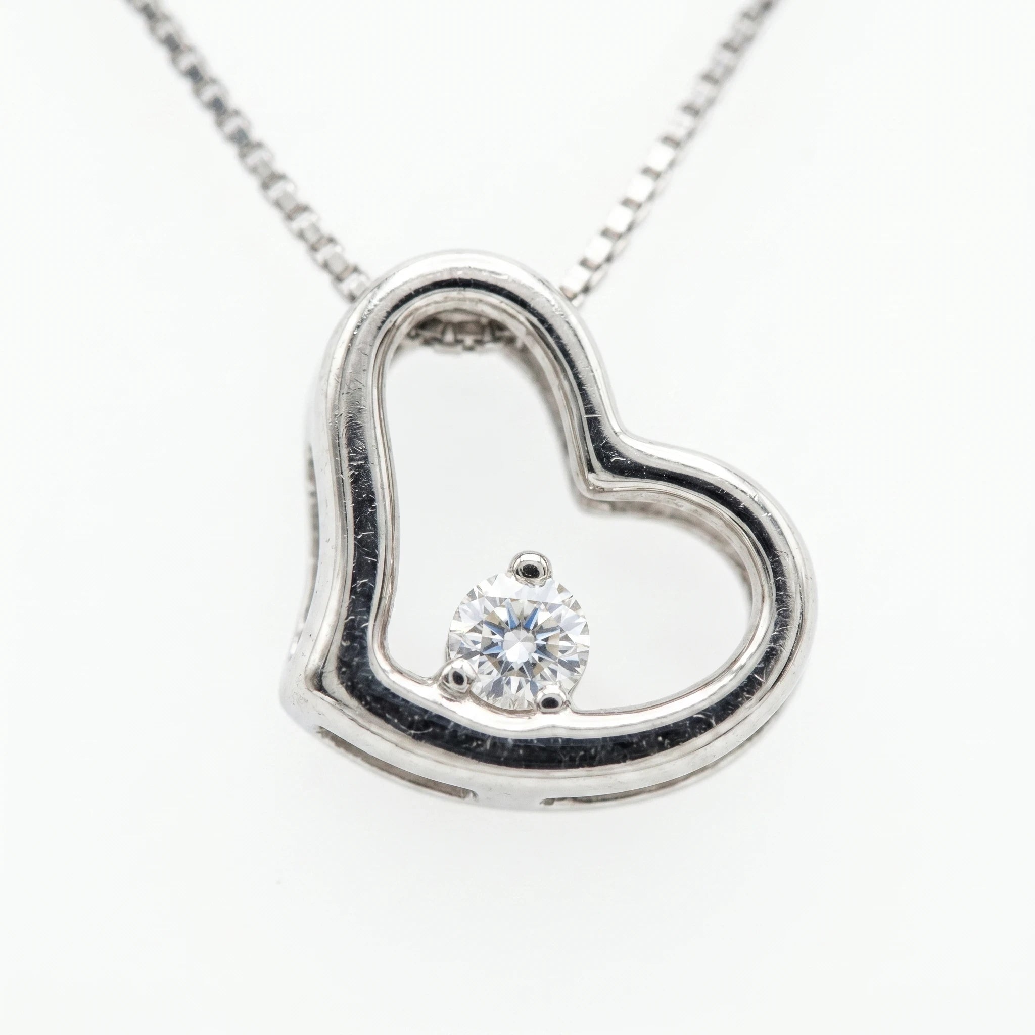 Collier Or gris et Diamant