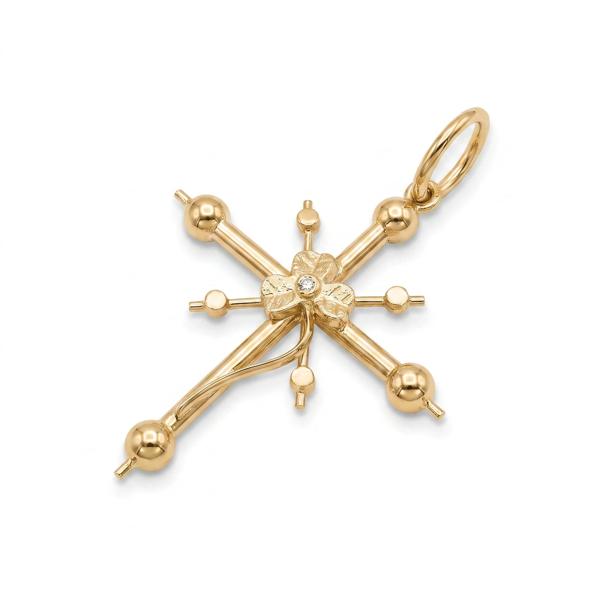 Pendentif croix or