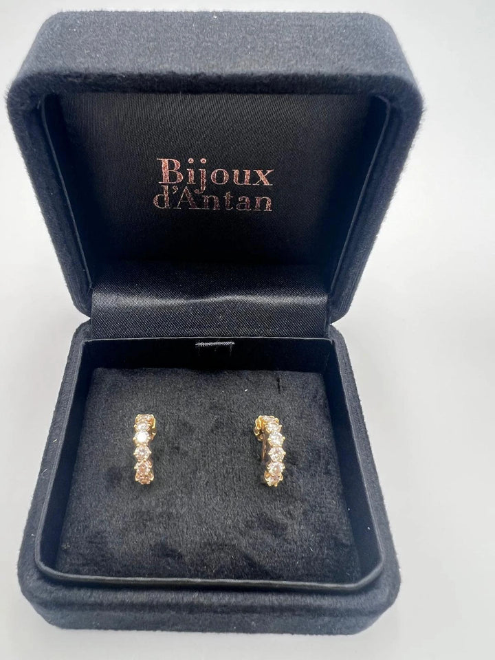 Boucles d'oreilles Or jaune et Diamant