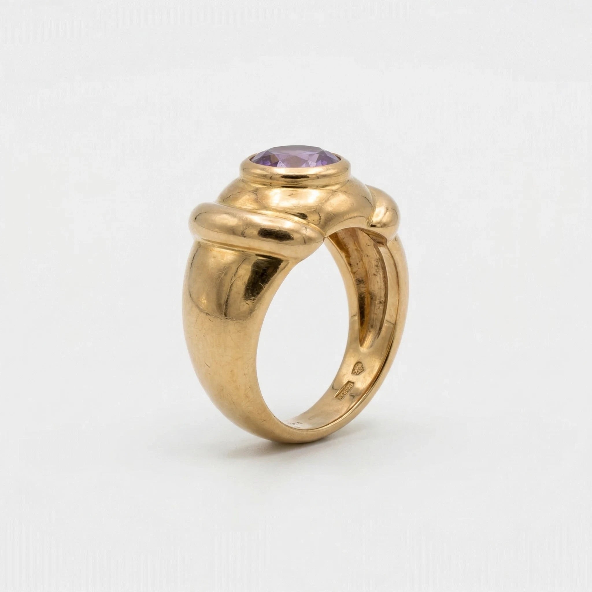 Poiray Bague Or jaune et Améthyste