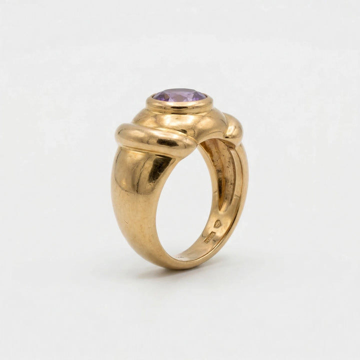 Poiray Bague Or jaune et Améthyste