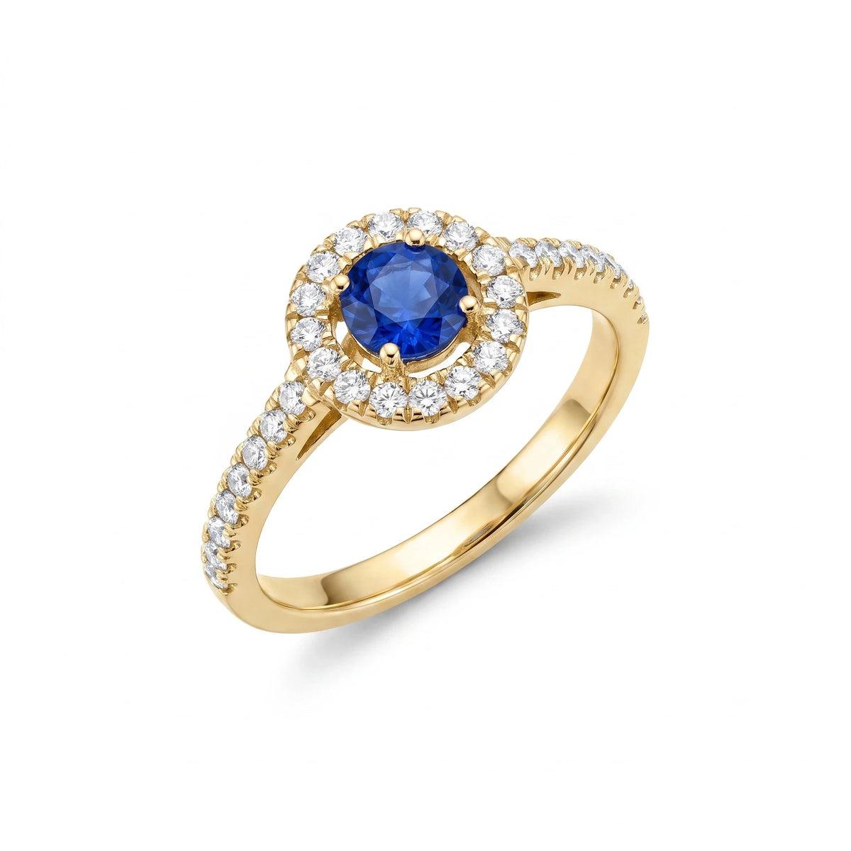April by Bague or et Saphir