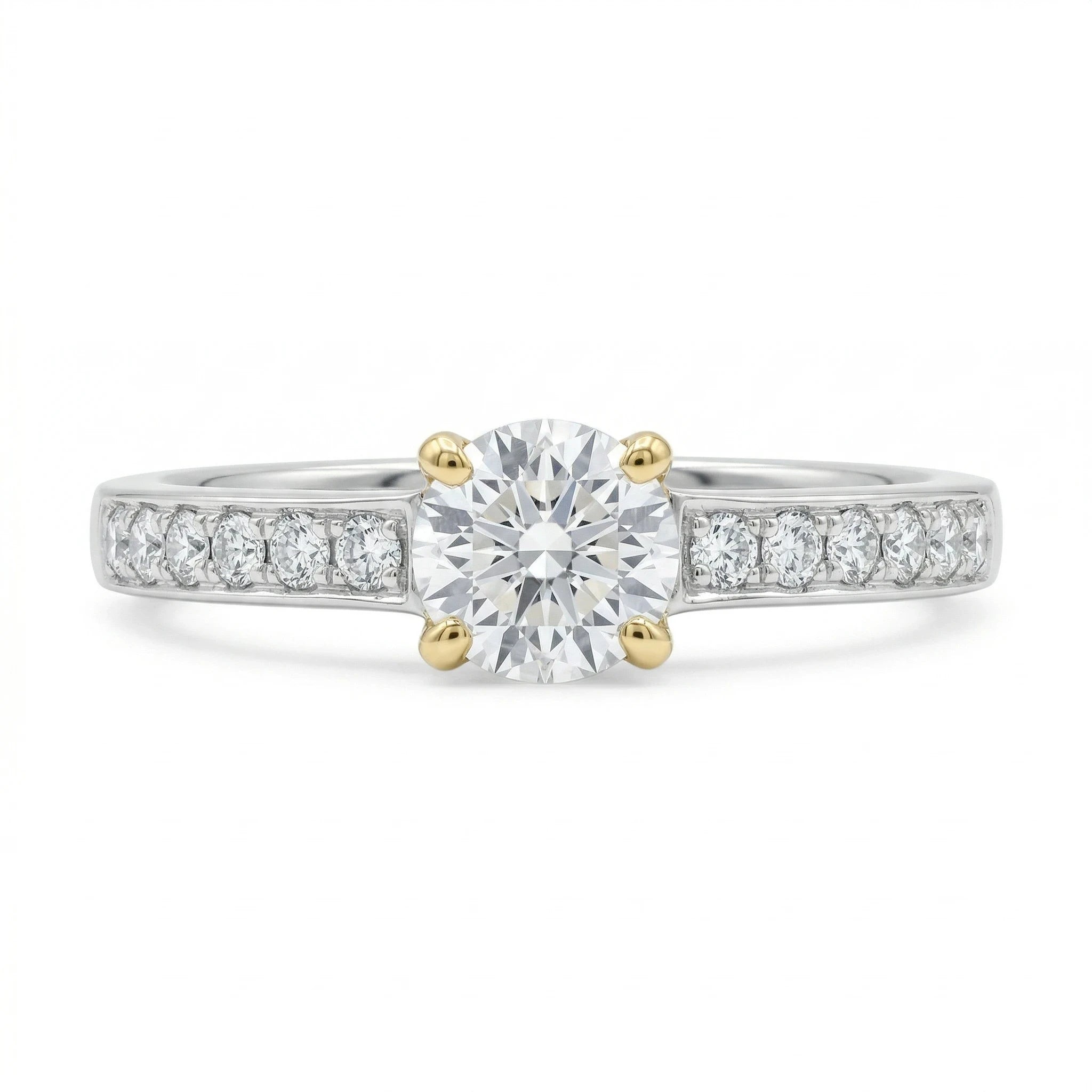 April by Bague Or blanc et Diamant