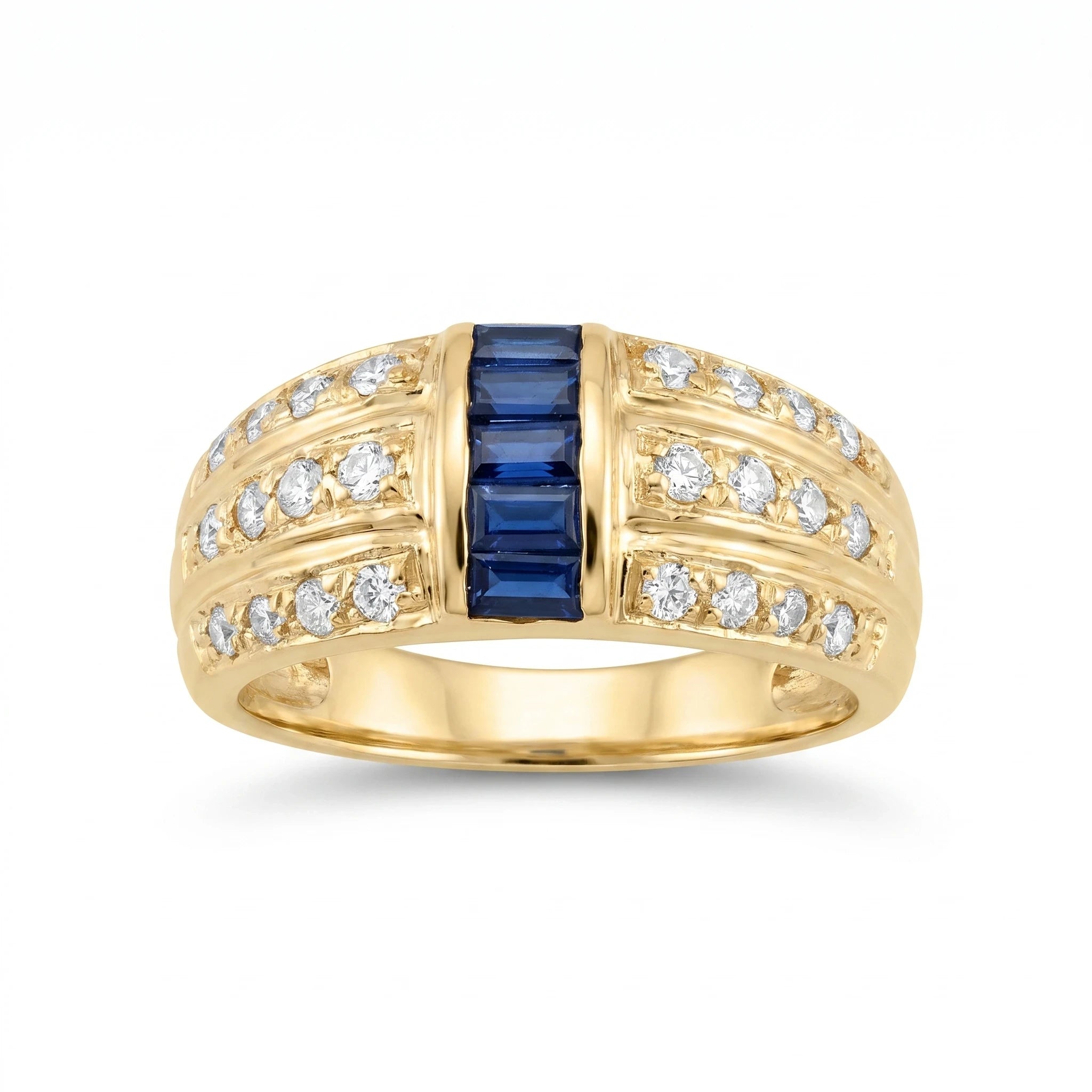 Bague or et Saphir