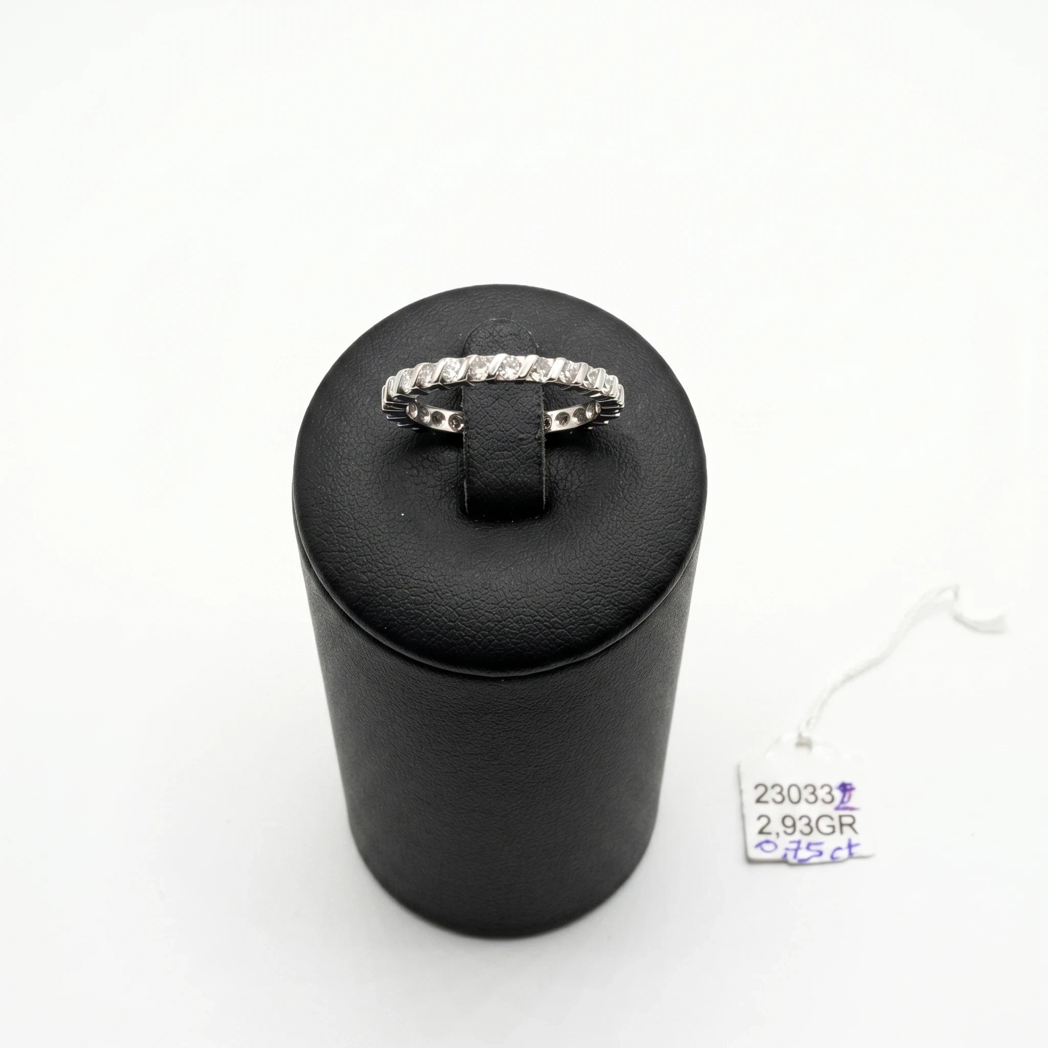 Alliance Or blanc et Diamant