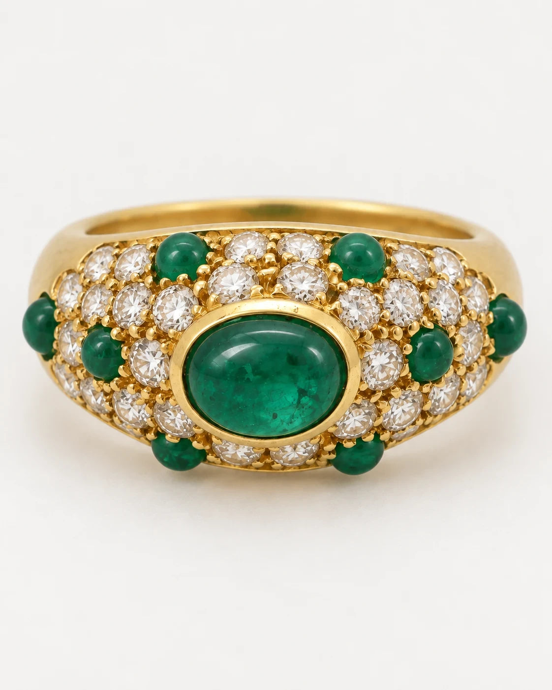 Cartier Bague or et Émeraude