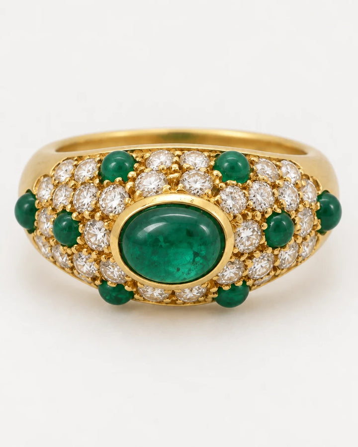 Cartier Bague or et Émeraude