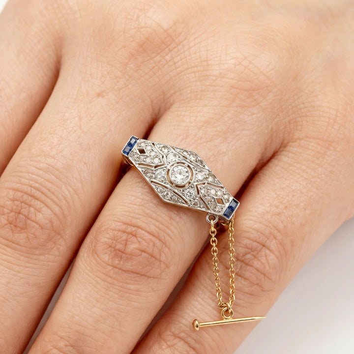 Broche or et Diamants