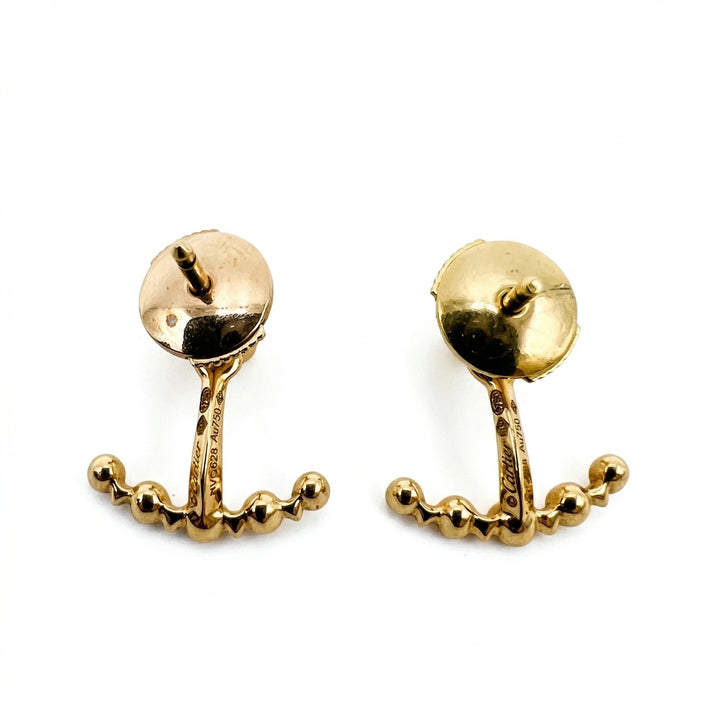 Cartier Boucles d'oreilles Or jaune et Diamant pavage