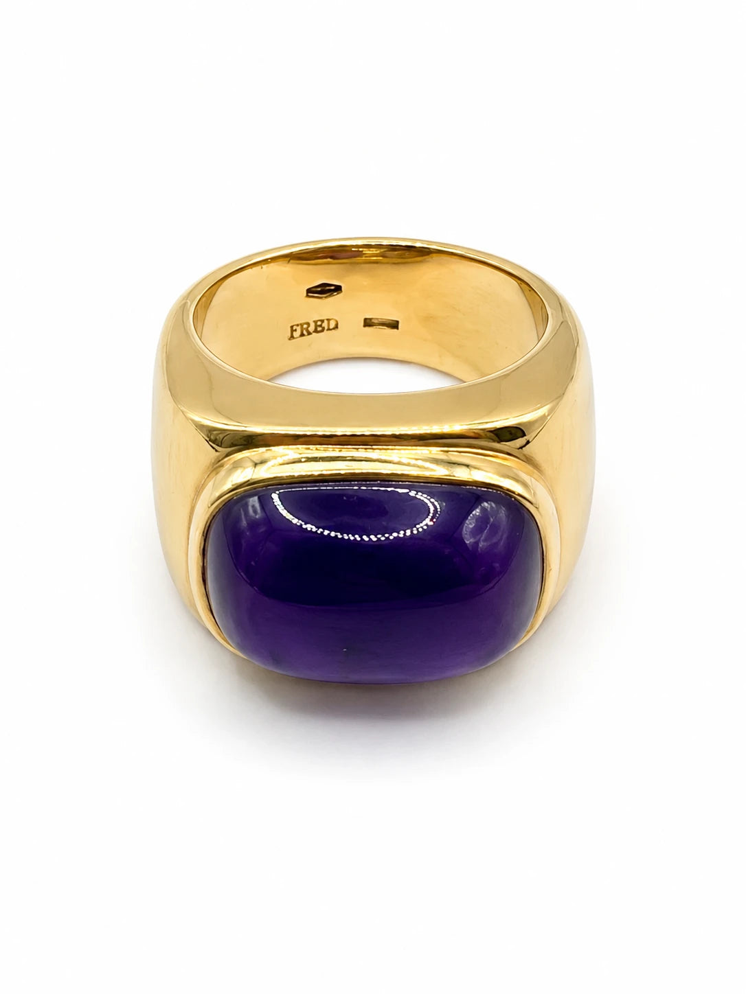 Fred Bague Or jaune et Améthyste