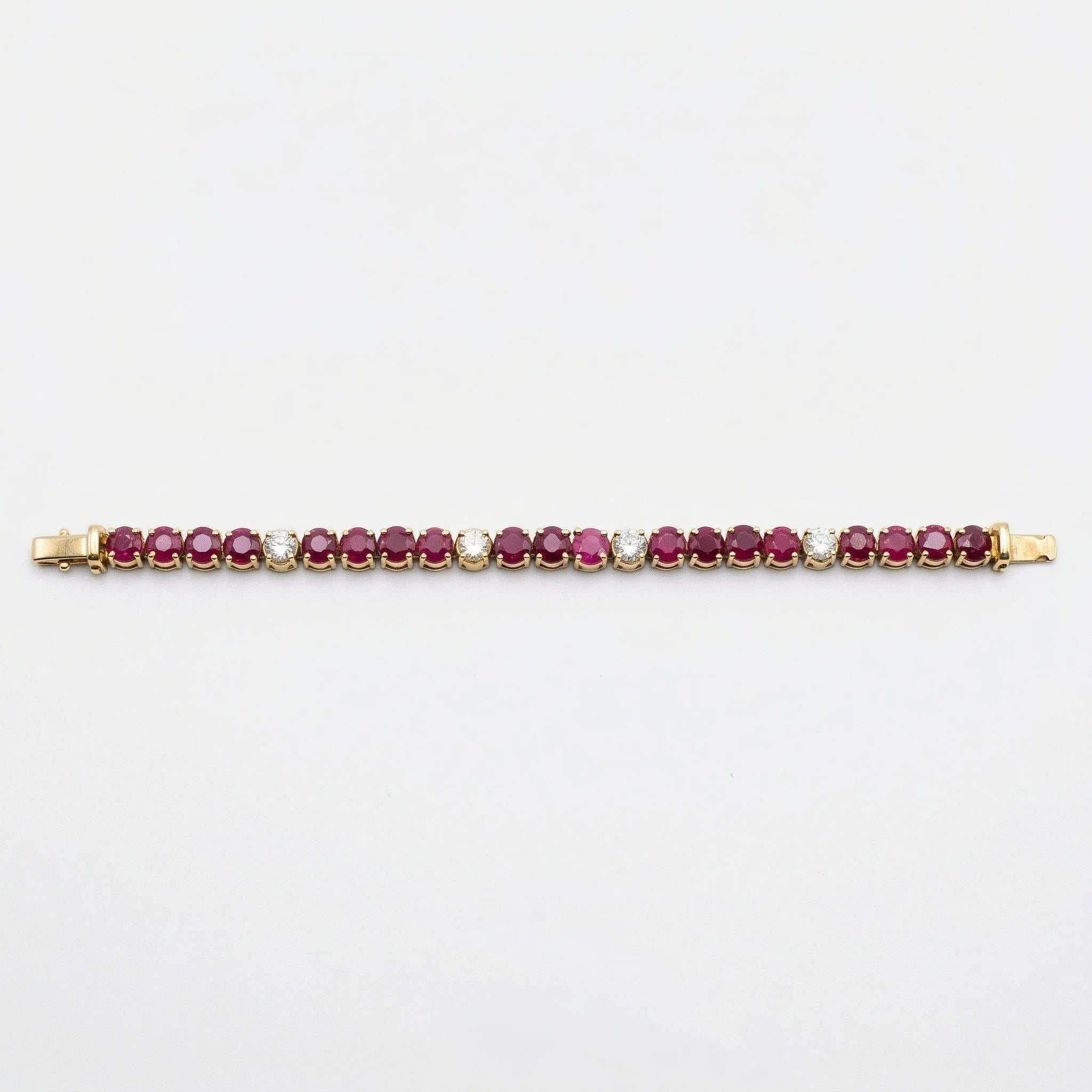 Bracelet Or jaune et Rubis