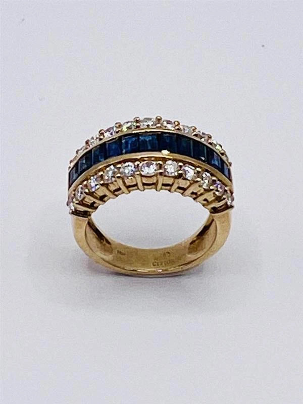 Citior Bague Or jaune et Diamant pavage