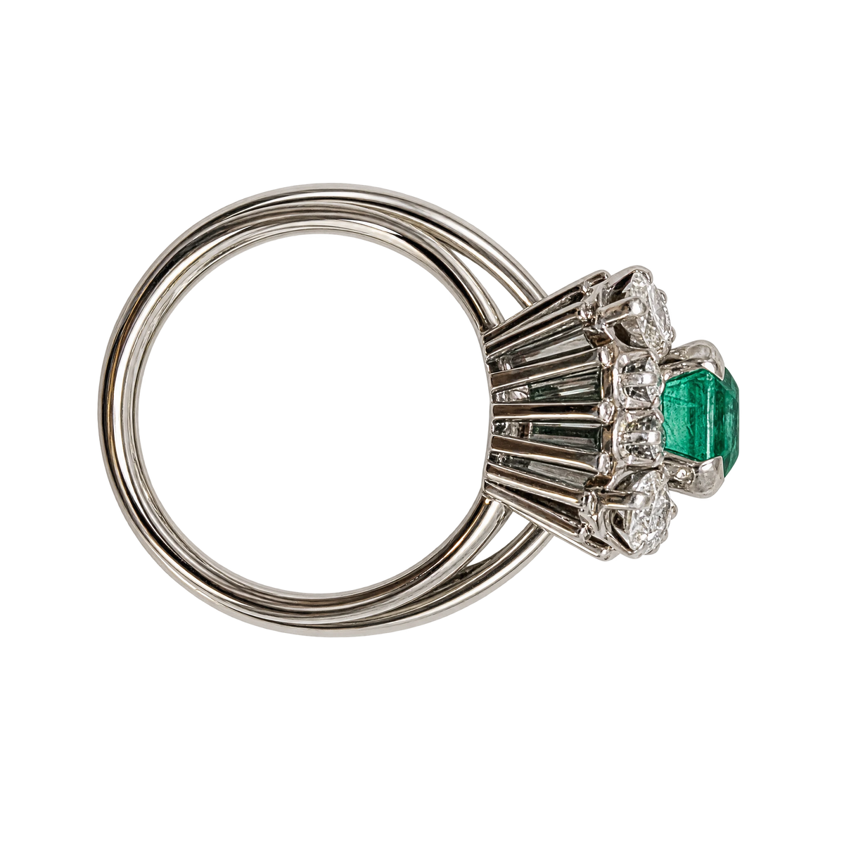 Omega Bague or et Émeraude