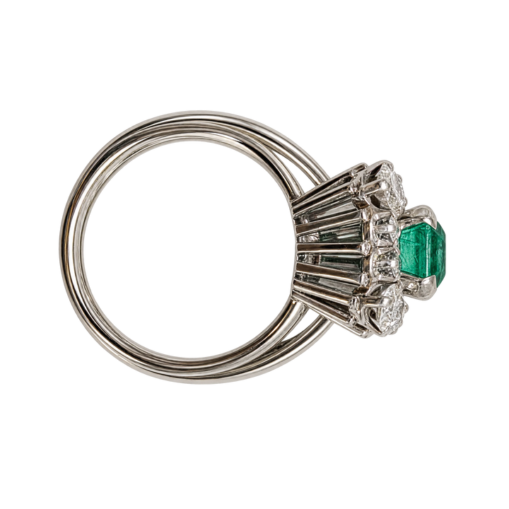 Omega Bague or et Émeraude