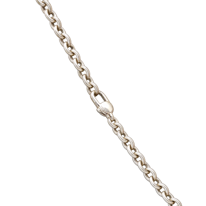 Gucci collier Horsebit or blanc