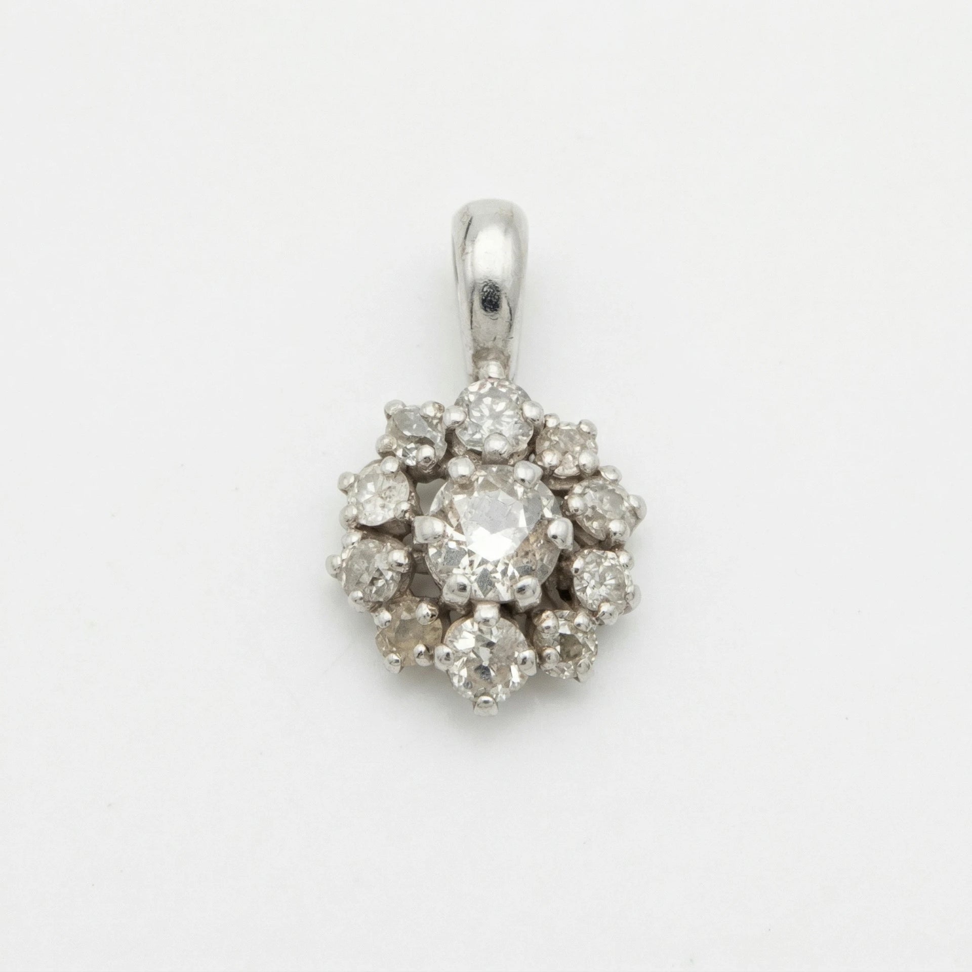 Pendentif platine et Diamants