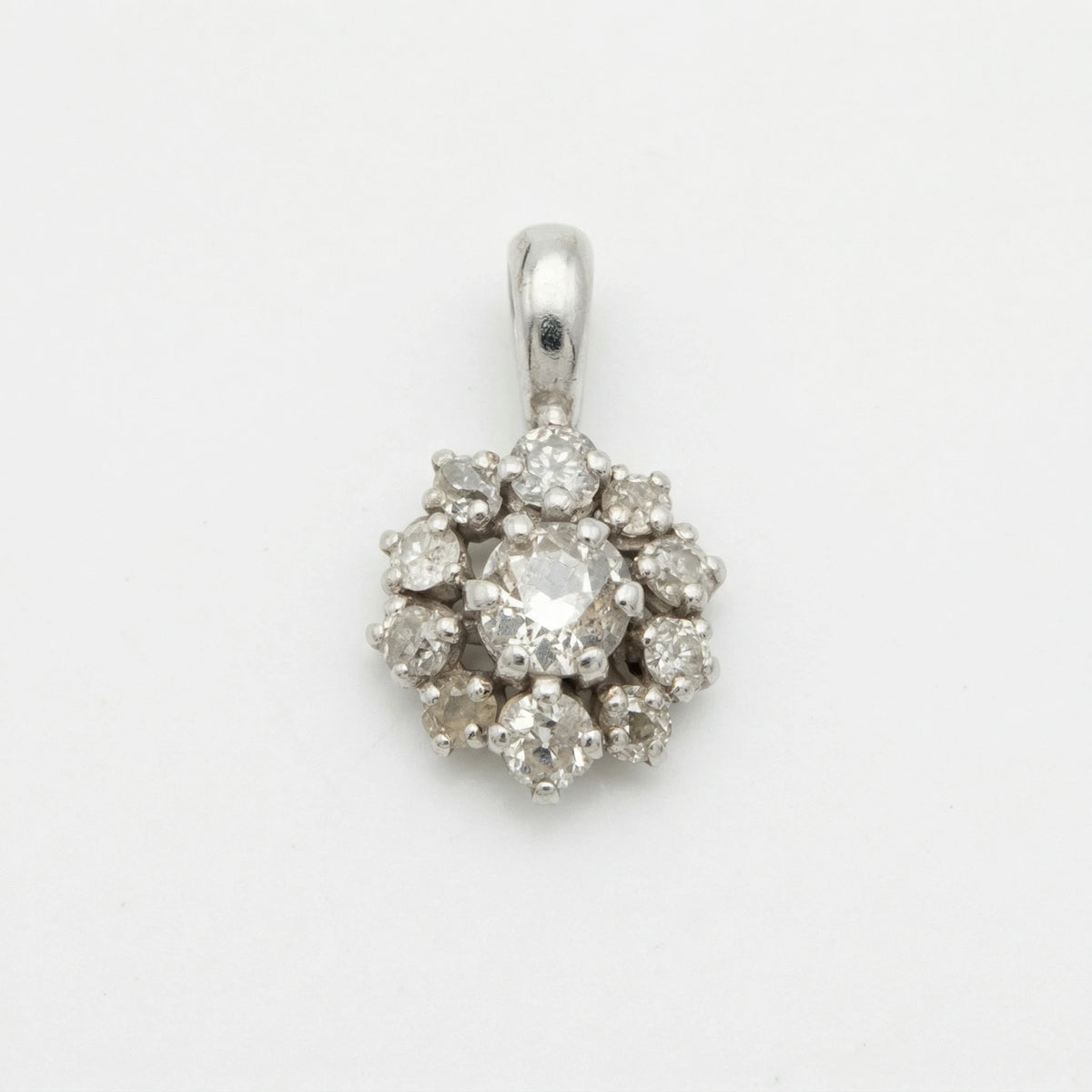 Pendentif platine et Diamants