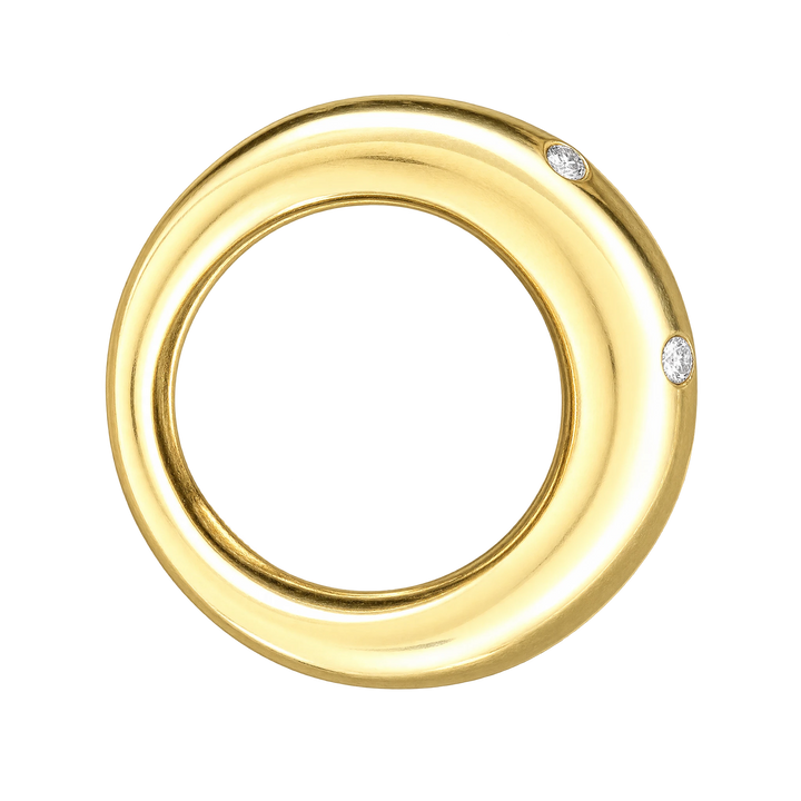 Bague or diamants
