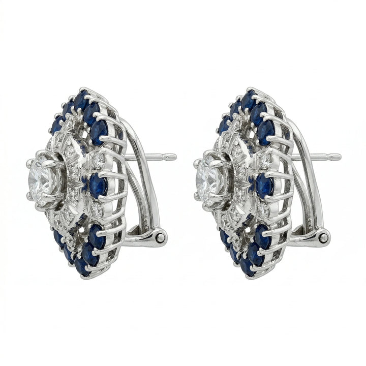 Boucles d'oreilles Or blanc et Diamant