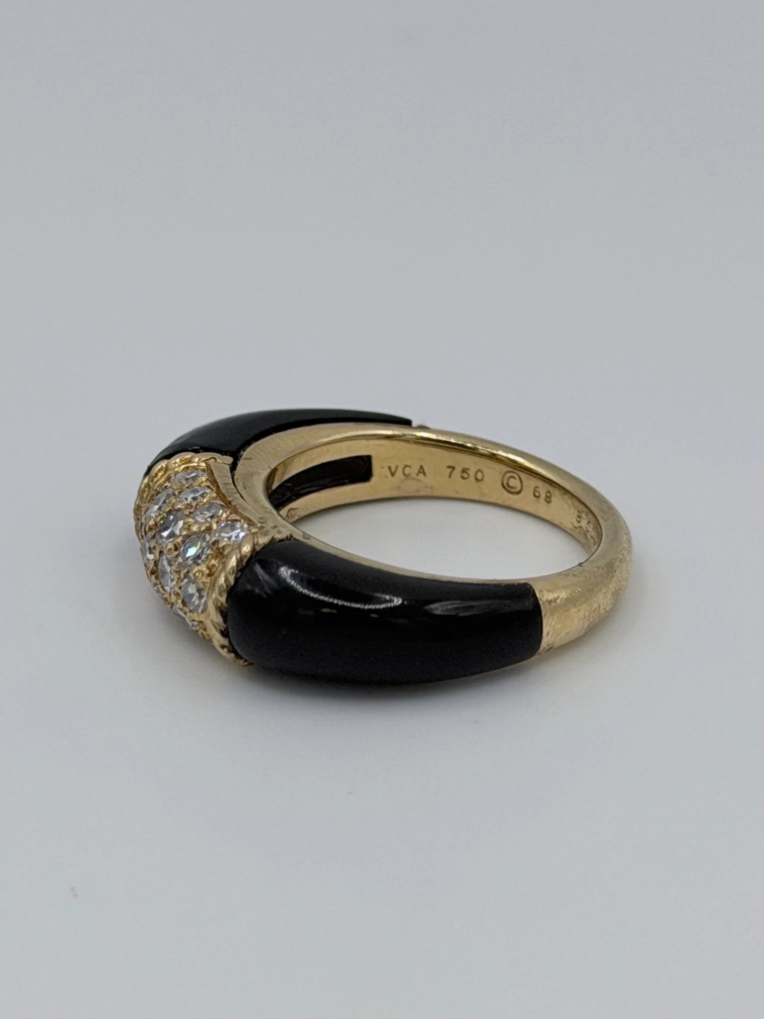 Van Cleef & Arpels Bague Phillipine or et Onyx