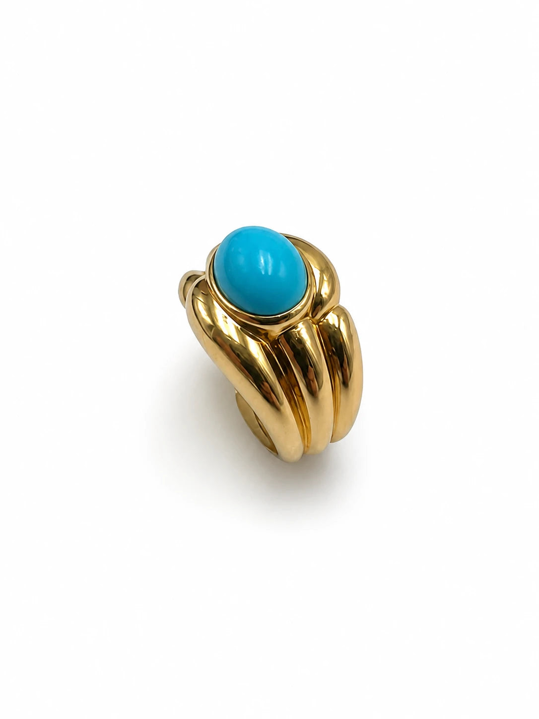 Van Cleef & Arpels Bague Or jaune et Turquoise