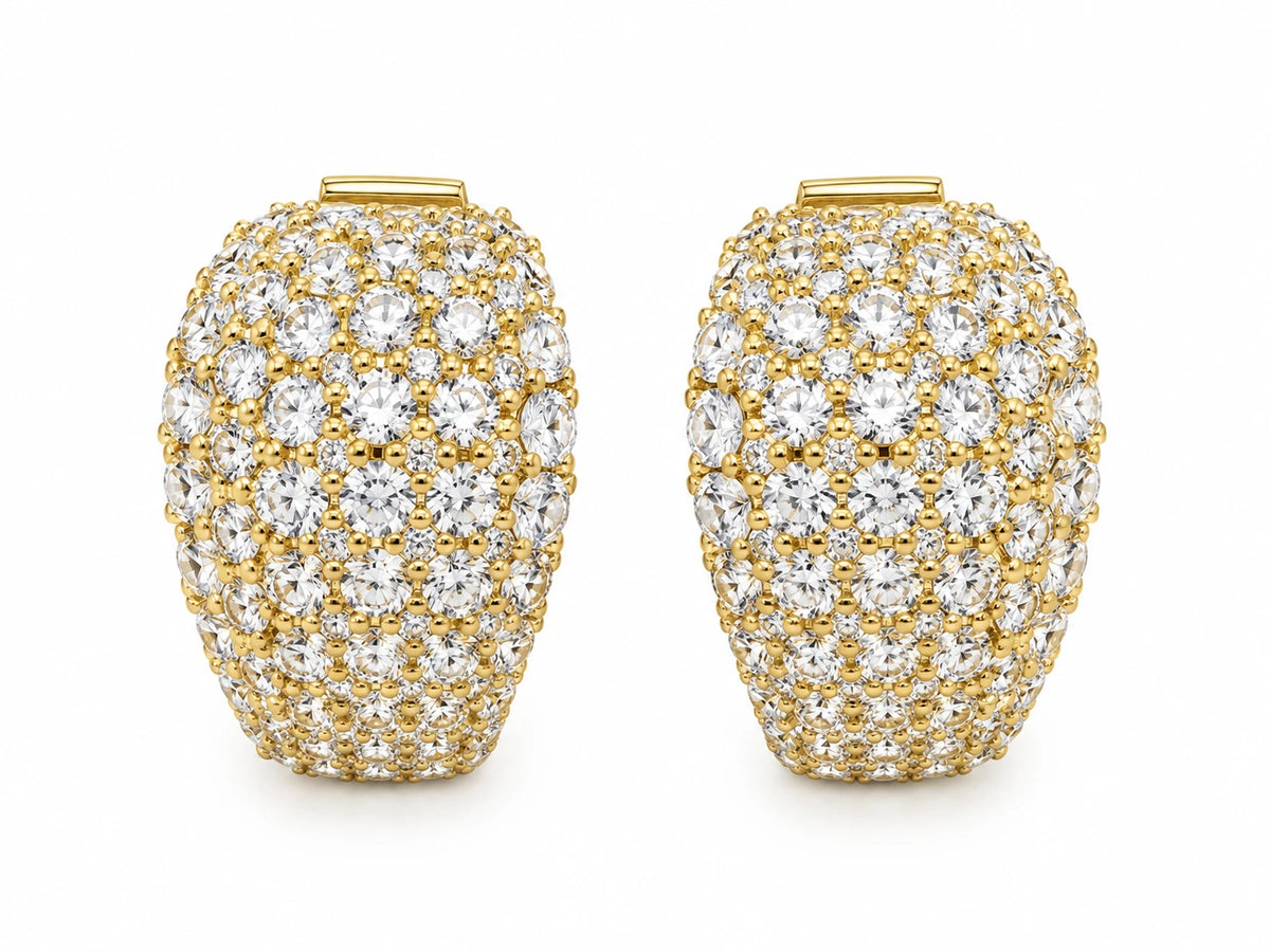Boucles d'oreilles Vacheron Constantin or jaune