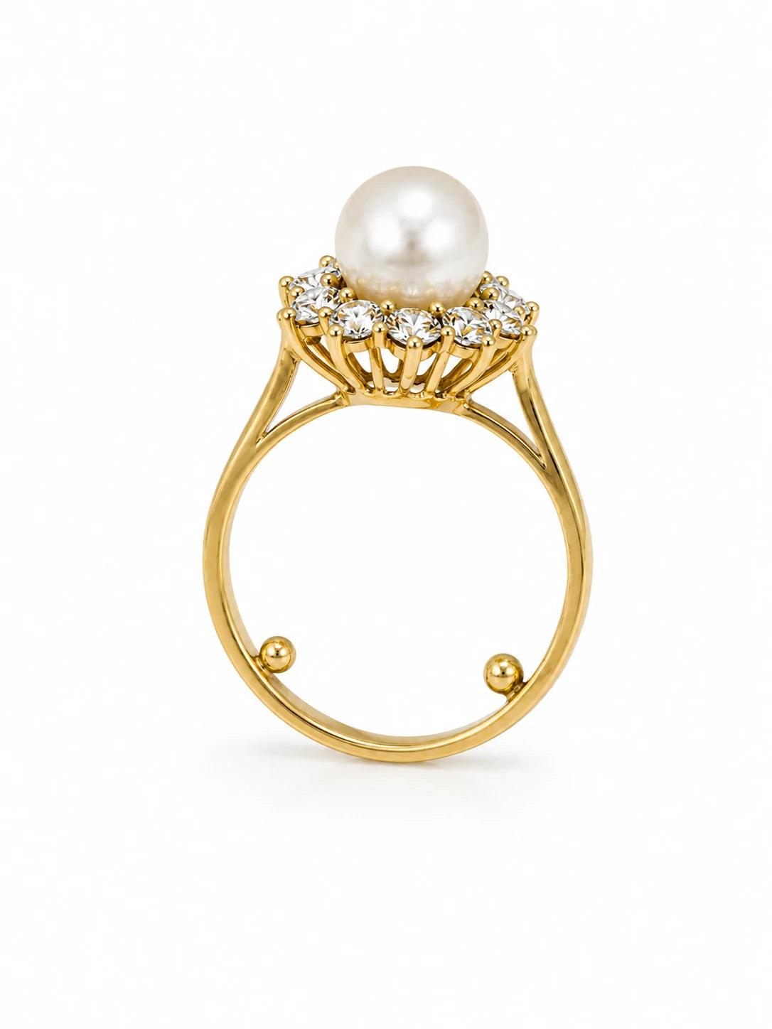 Bague Or jaune et Perle
