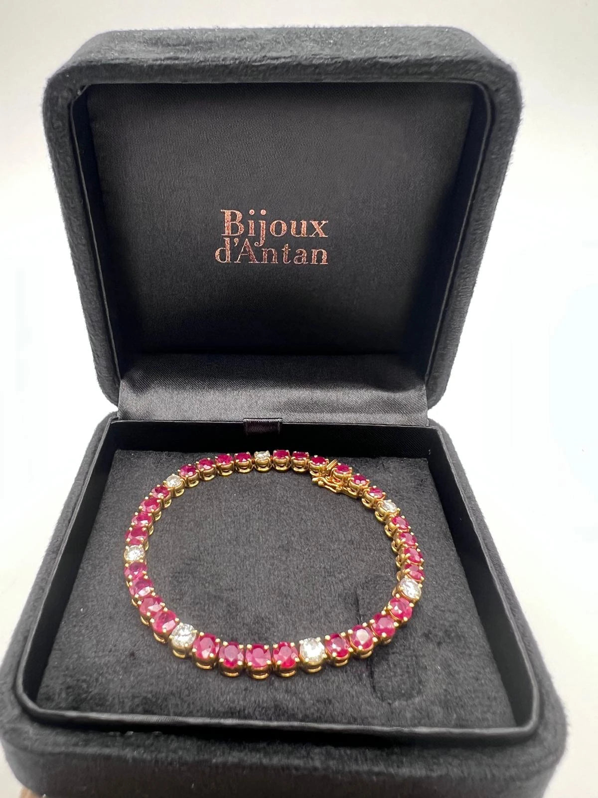 Bracelet or et Rubis