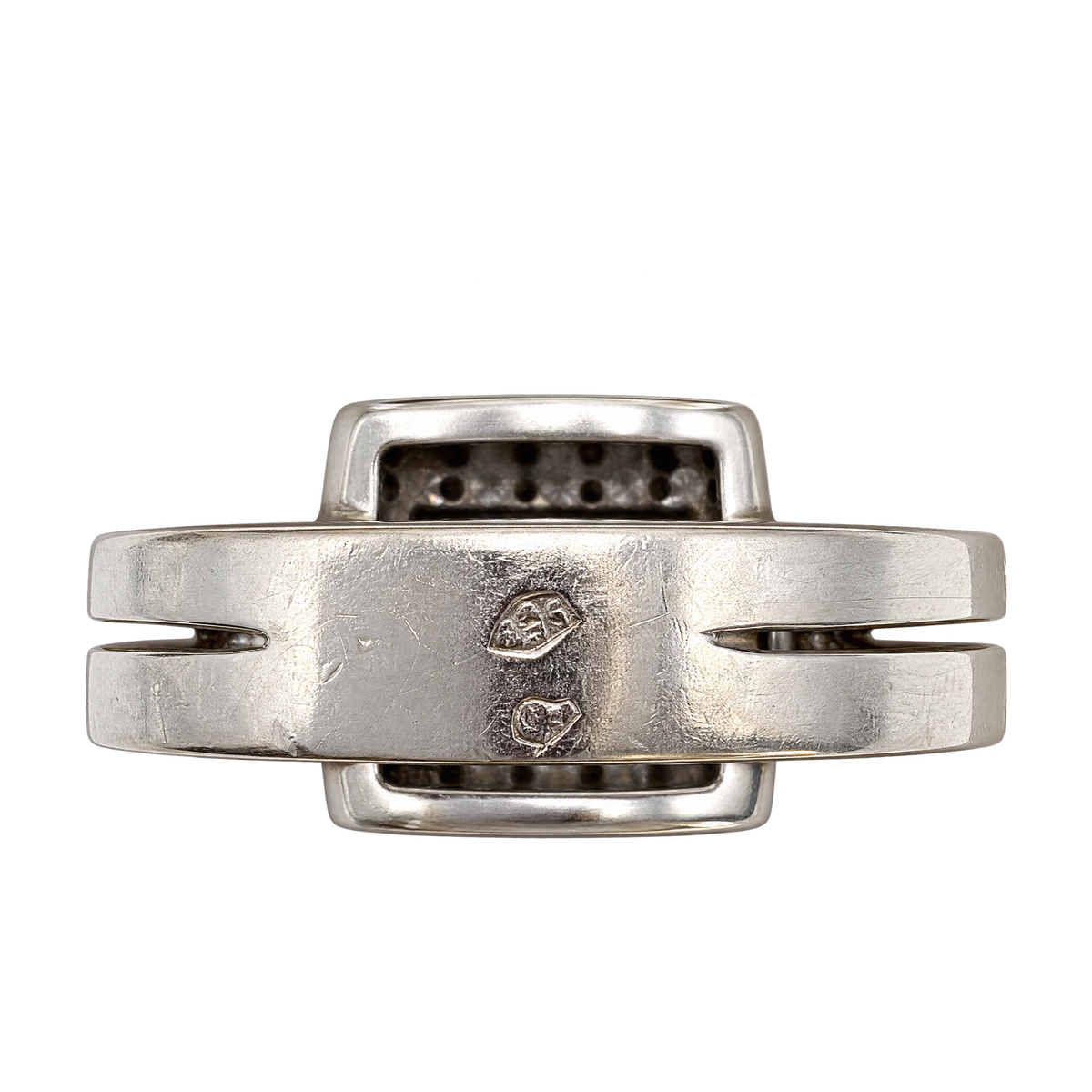 Bague or et Diamant pavage