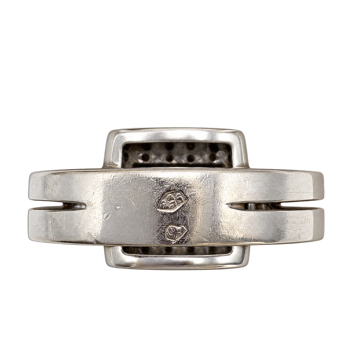 Bague or et Diamant pavage