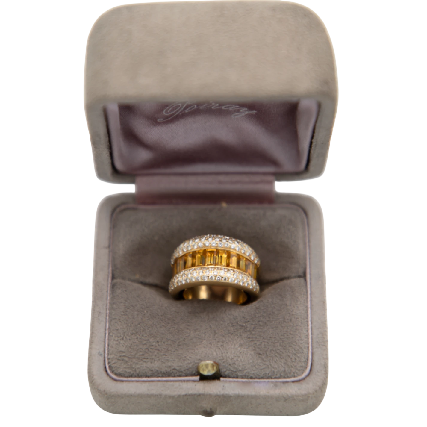 Poiray Bague Or jaune et Citrine