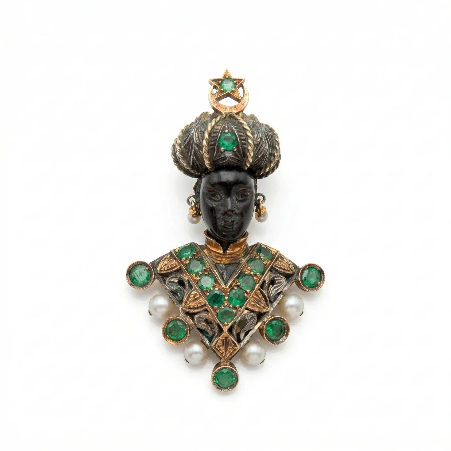 Maison Nardi Broche Moretto Or jaune et Perle