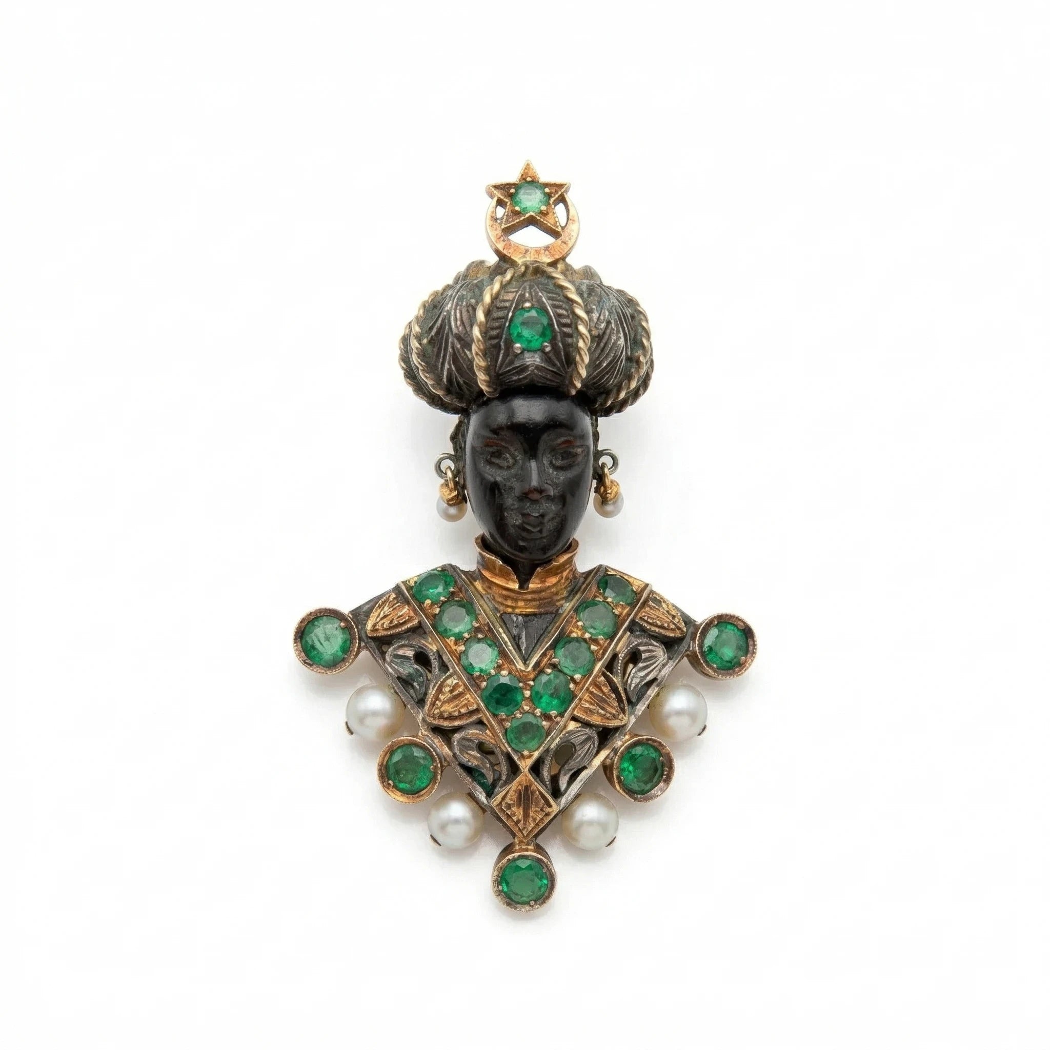 Maison Nardi Broche Moretto Or jaune et Perle