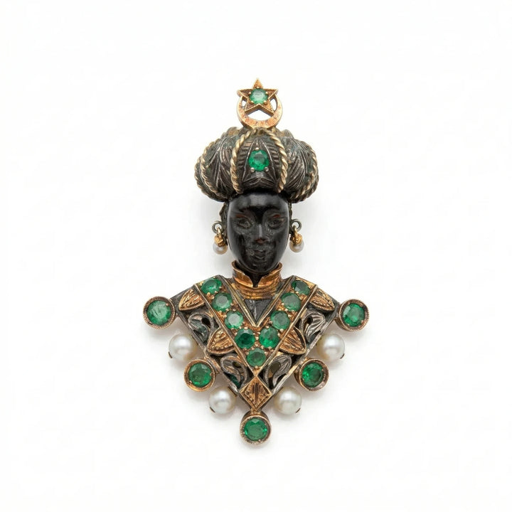 Maison Nardi Broche Moretto Or jaune et Perle