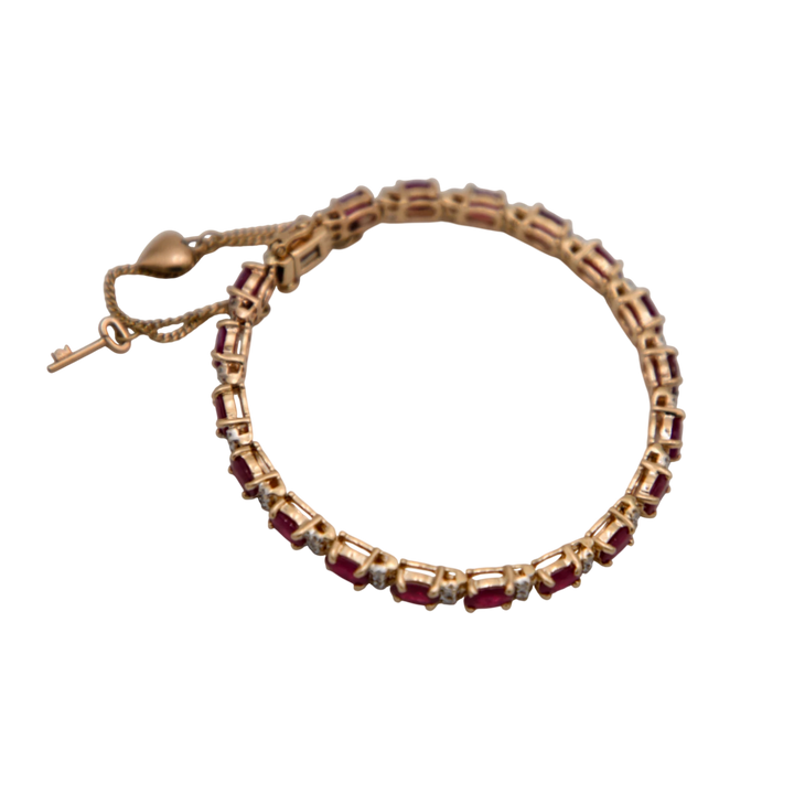 Bracelet Or jaune et Rubis