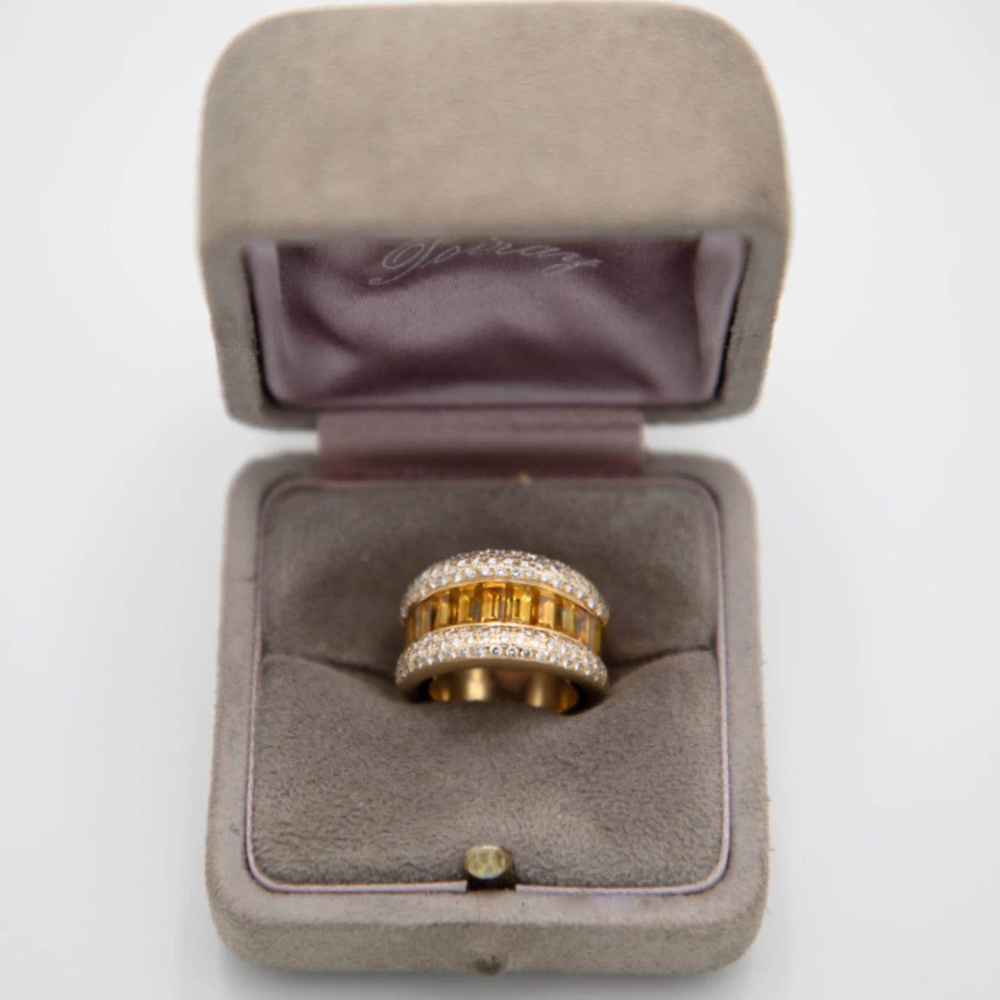 Poiray Bague Or jaune et Citrine