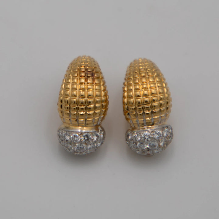 OJ Perrin Boucles d'oreilles Or jaune et Diamants