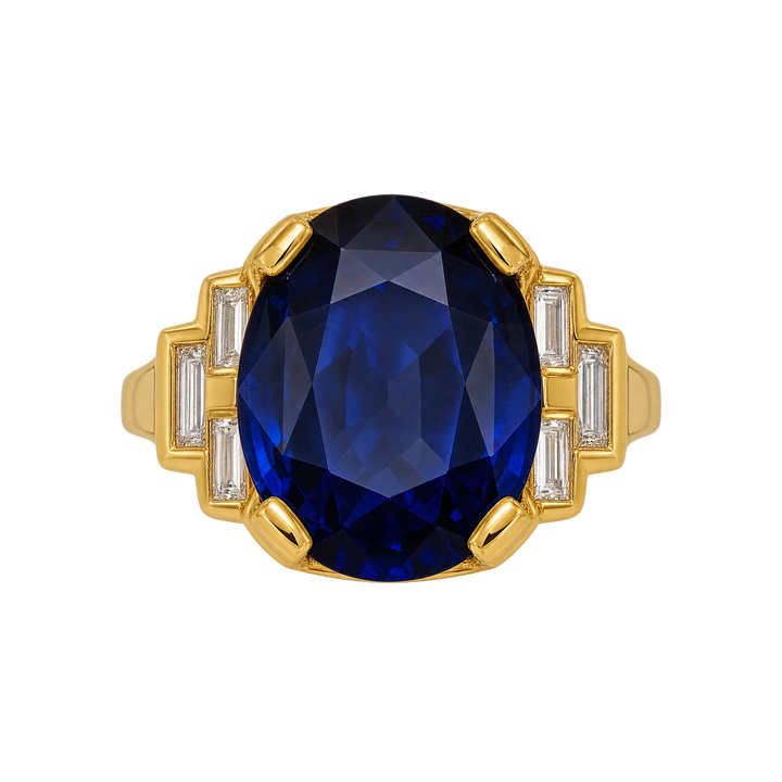 Bague or et Saphir