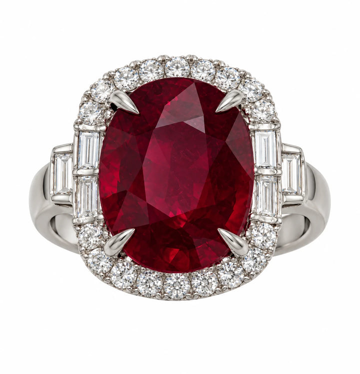Bague or et Rubis