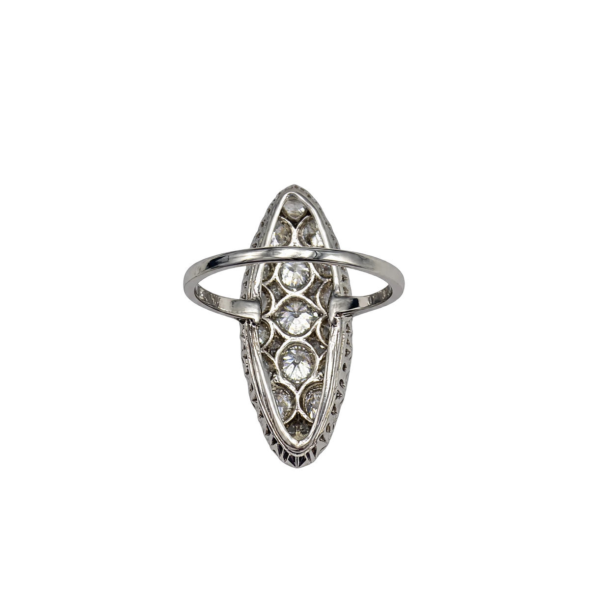 Bague or et Diamant pavage