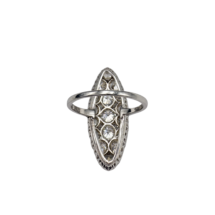 Bague or et Diamant pavage